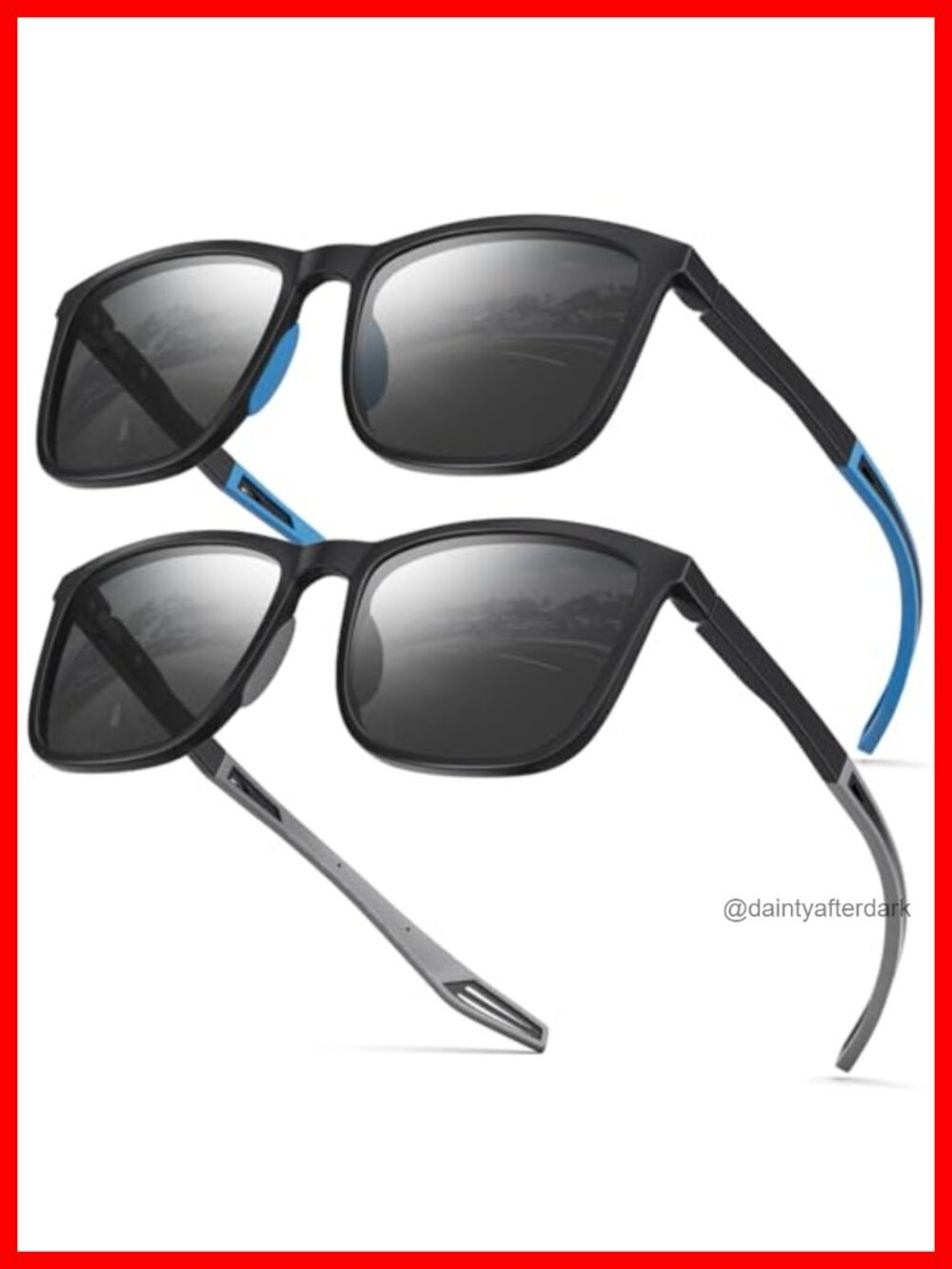 XXL Polarized Sunglasses 158mm Wide Square Frame TAC UV400 Sport